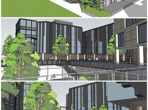 精品工業產業創業園工業產業園工廠房建筑工業建筑規劃su模型設計模型下載